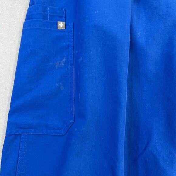 Figs Pants Womans Small Tall S/T Blue Technical Collection Scrubs Nurse - Picture 5 of 8